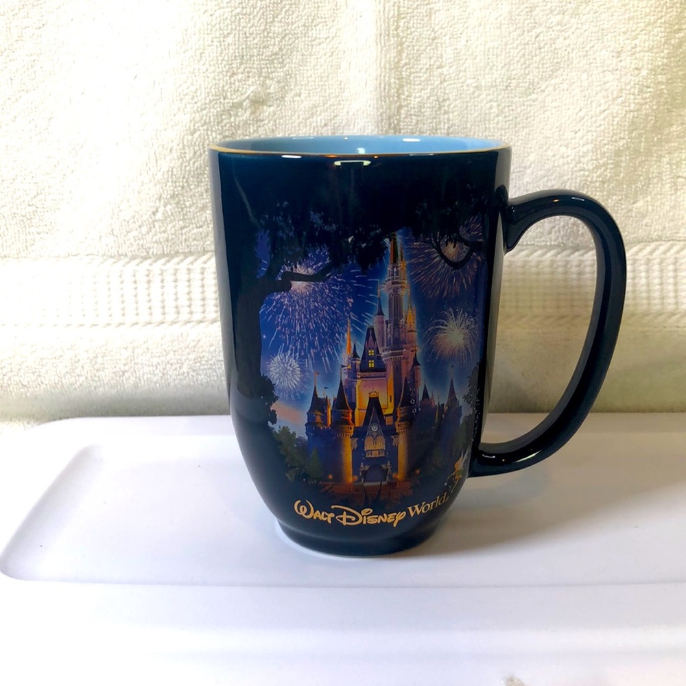 Walt Disney World Castle 1971 Commemorative Coffee Mug Tinkerbell